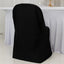 Scuba Stretch Folding Chair Cover Black - Wrinkle Free & Durable Slipcover