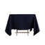 Cotton Blend 70"x70" Square Tablecloth Navy Blue - Wrinkle-Resistant Fabric Table Cover
