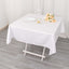 Scuba Square 54"x54" Tablecloth White - Wrinkle Free & Stain Resistant Table Cover for Weddings & Events