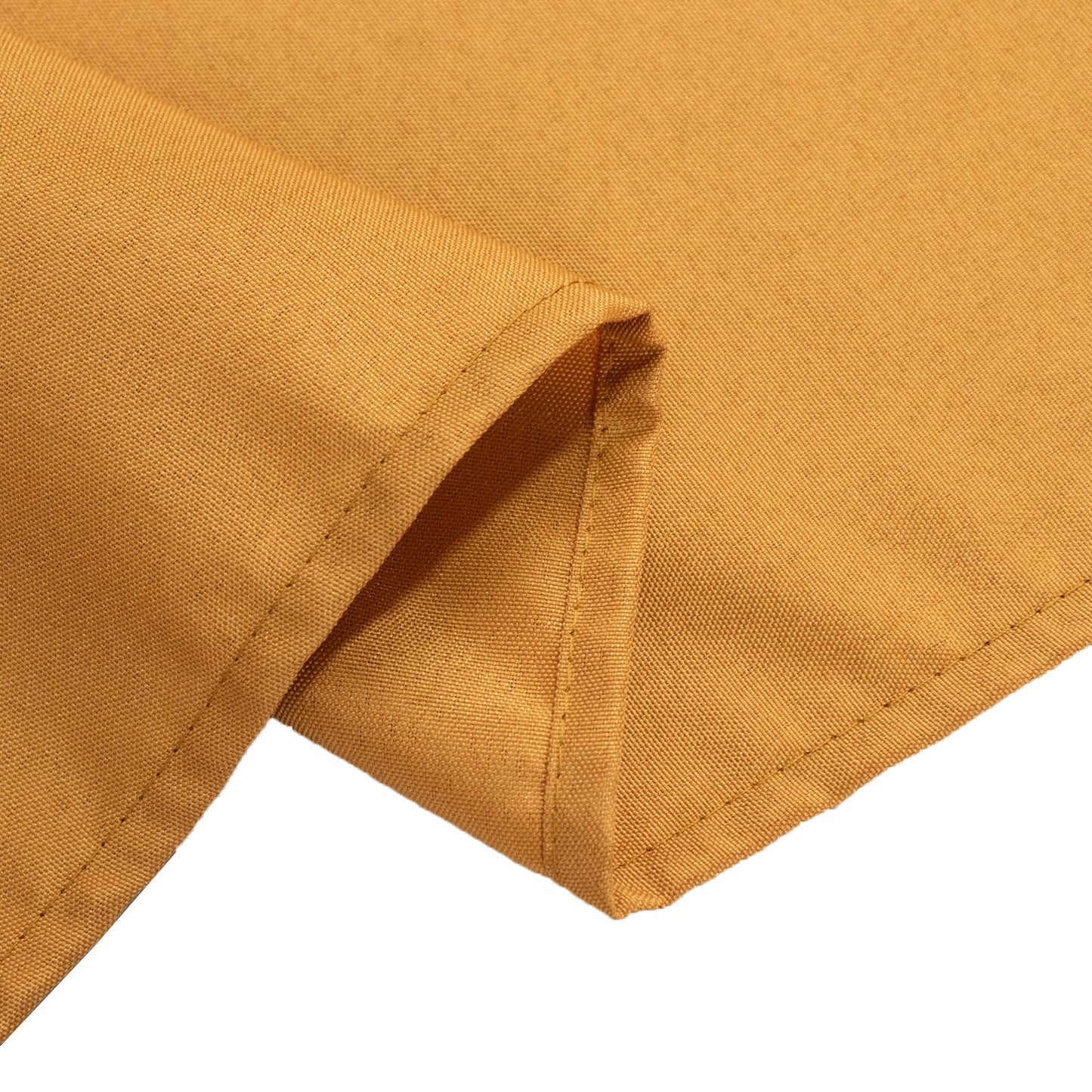 Premium Polyester 90"x156" Rectangle Tablecloth Gold - Seamless 220GSM Stain-Resistant Design for Classy Events