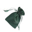12 Pack 4"x6" Hunter Emerald Green Satin Wedding Party Favor Bags, Drawstring Pouch Gift Bags