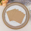 50-Pack Paper Beverage Napkins Natural - 2 Ply Disposable Soft 18GSM Cocktail Napkins 5"x5"