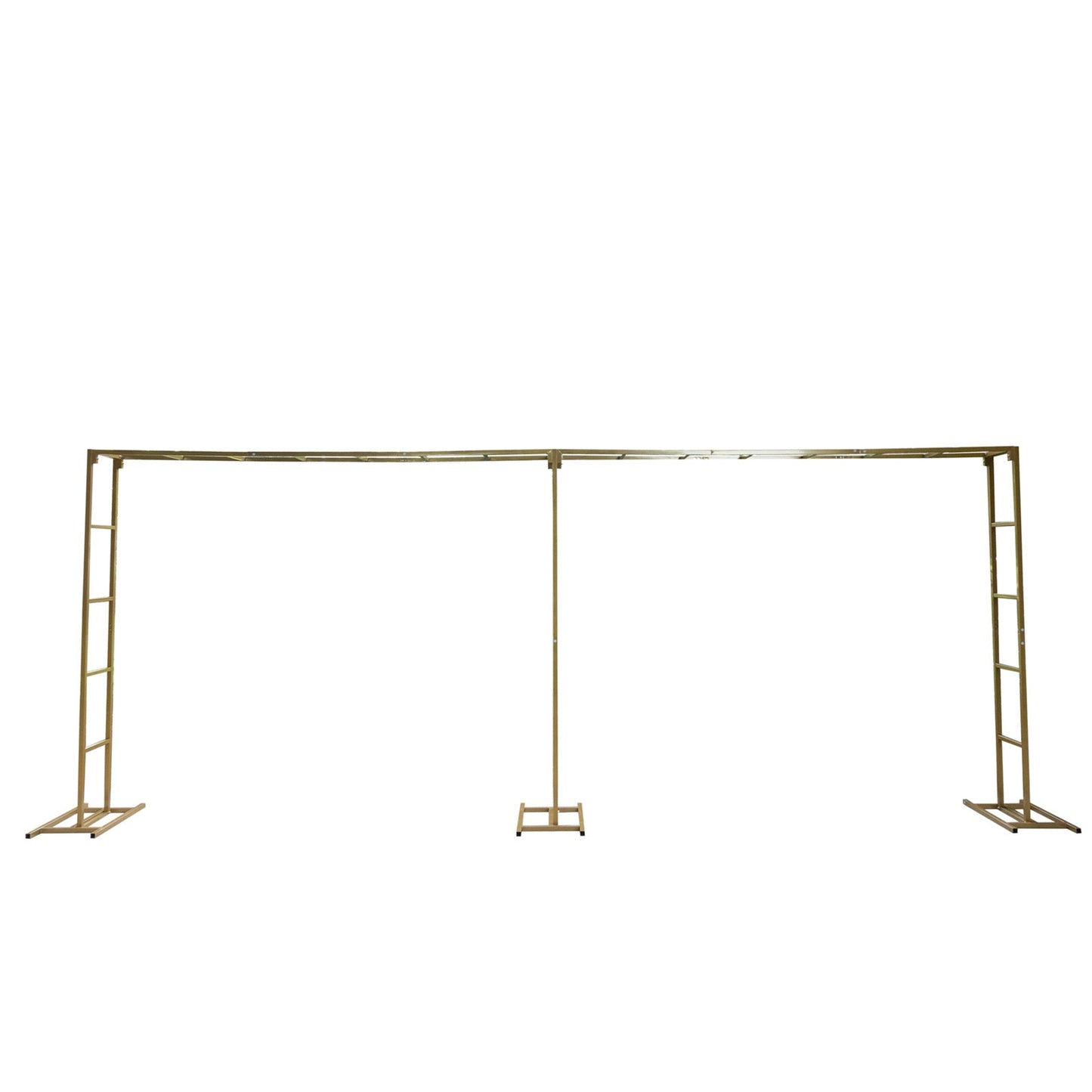 6ftx16ft Gold Rectangular Arbor - Freestanding 6' High Over the Table Stand, Backdrop Stand with Double Frame for Floral Balloon DÃ©cor