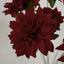 2 Bouquets 20" Burgundy Artificial Silk Dahlia Flower Spray Bushes