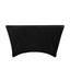 Stretch Spandex 6ft Round Tablecloth Black - Durable Form-Fitting Table Cover