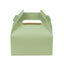 25 Pack Candy Gift Tote Gable Boxes, Matte Sage Green Party Favor Treat Boxes - 6"x3.5"x7"