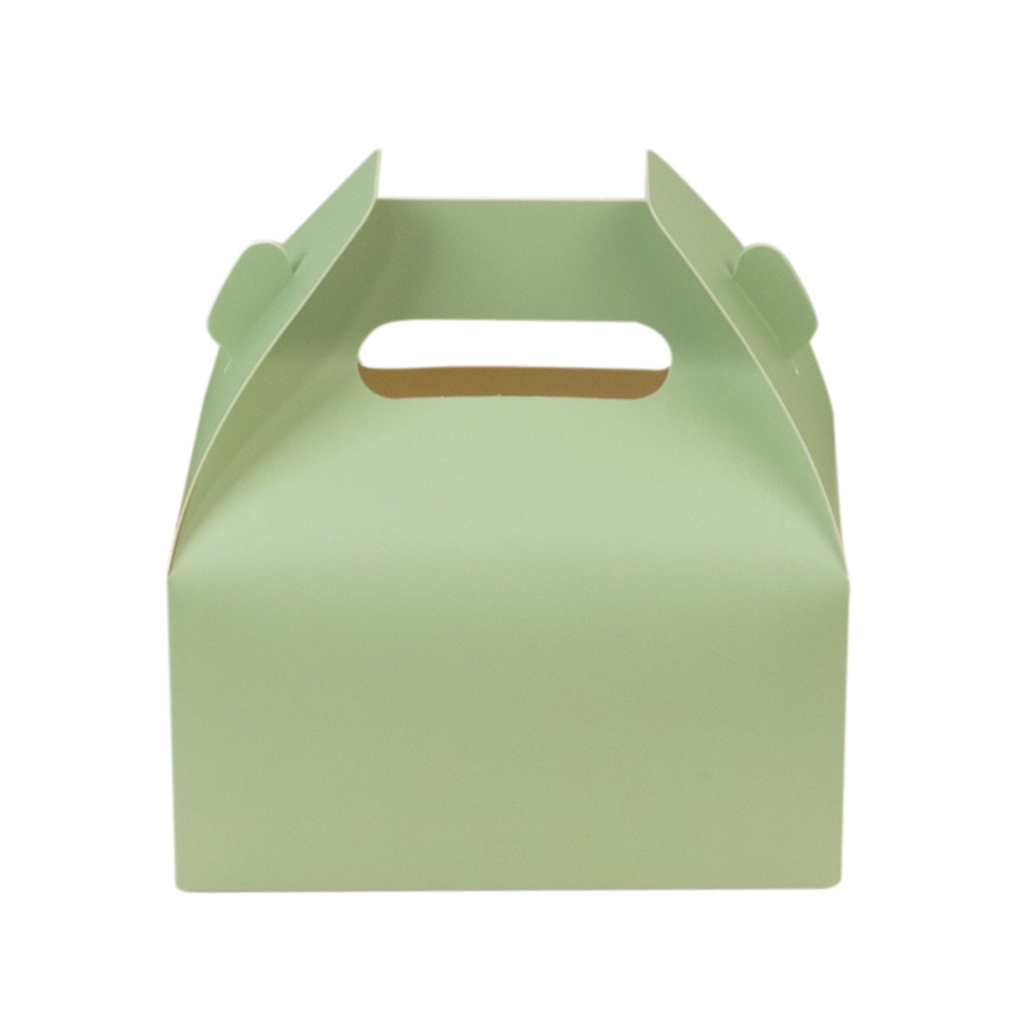 25 Pack Candy Gift Tote Gable Boxes, Matte Sage Green Party Favor Treat Boxes - 6"x3.5"x7"