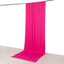 Fuchsia 4-Way Stretch Spandex Event Curtain Drapes, Wrinkle Free Backdrop Event Panel with Rod Pockets - 5ftx14ft