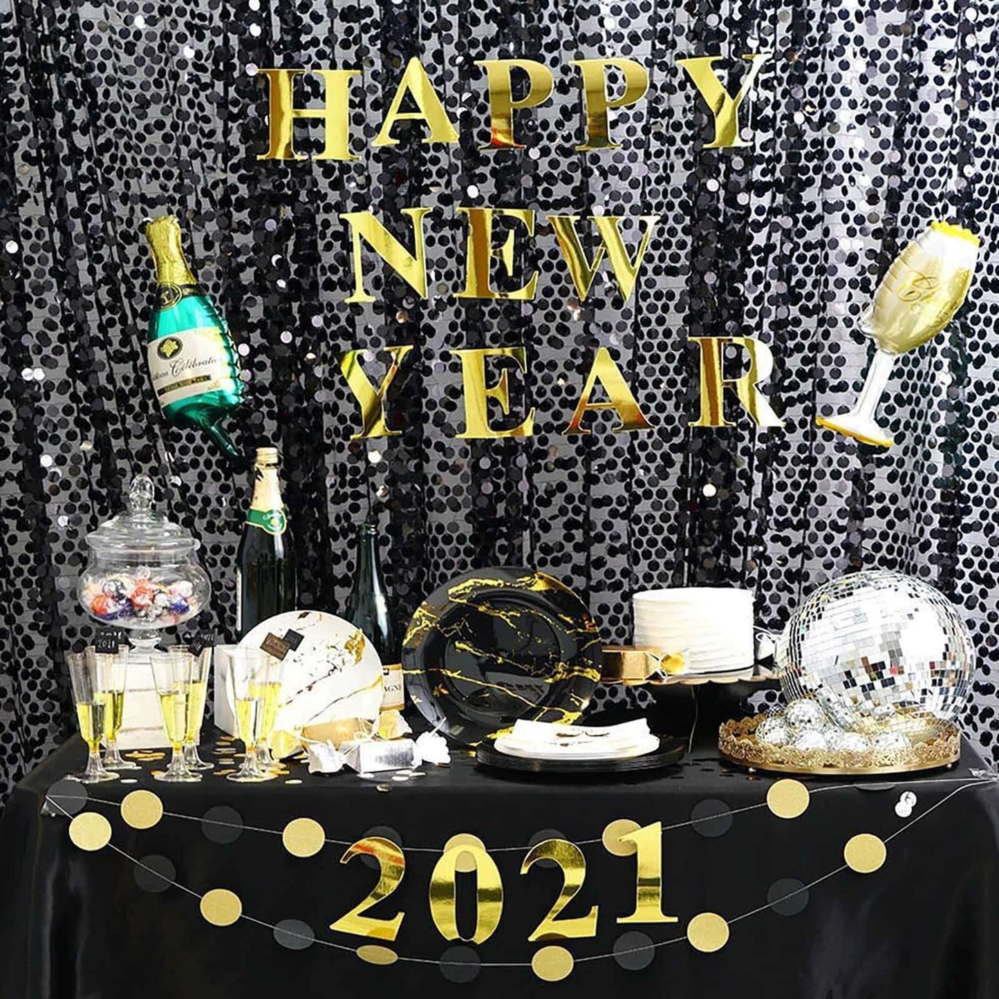 4 Pack 5" Metallic Gold Alphabet Stickers Banner, Customizable Stick on Gold Letters - O