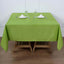 Polyester 70"x70" Table Overlay Square Tablecloth Apple Green - Wrinkle-Resistant & Durable Table Cover