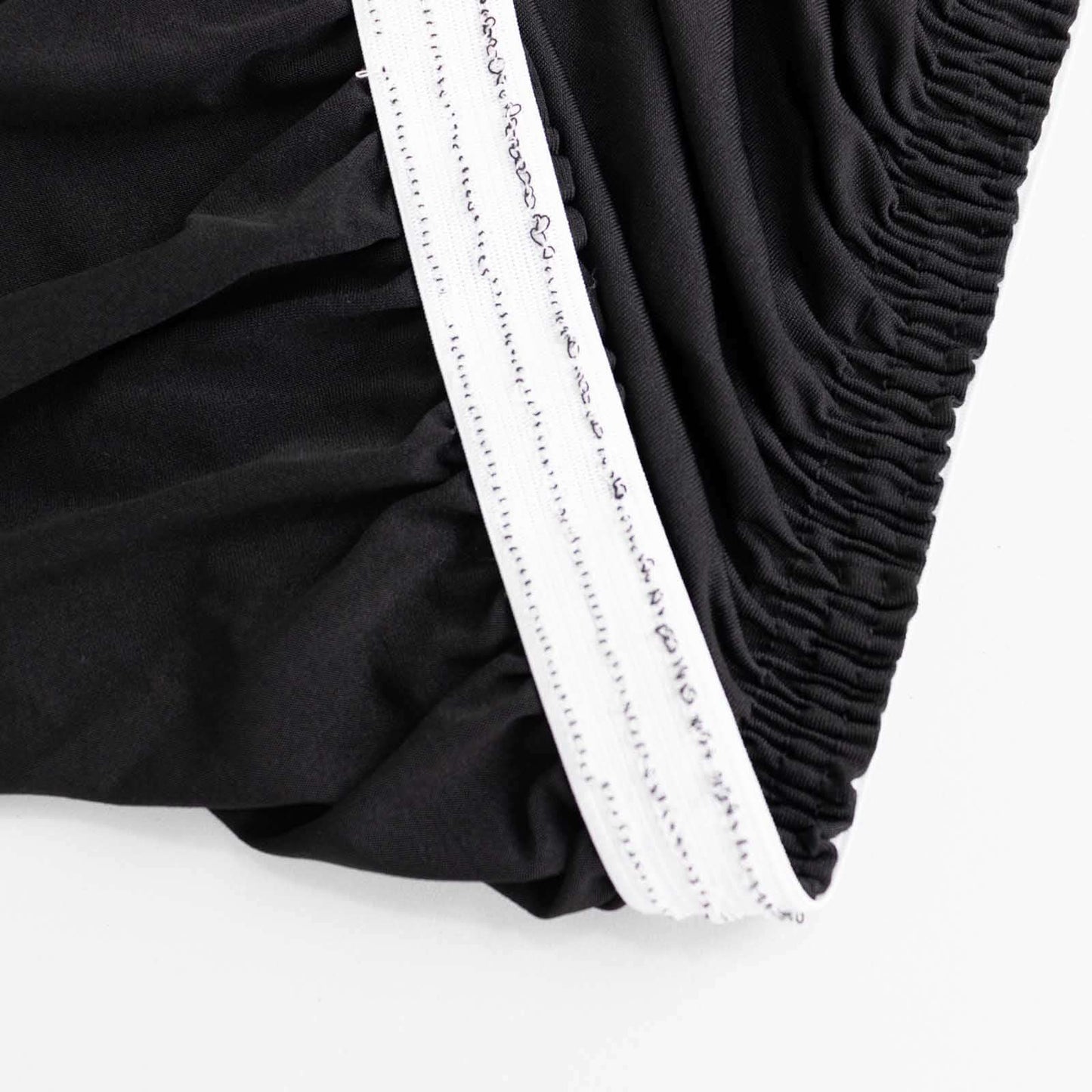 Stretch Spandex 48"x30" Rectangle Tablecloth Top Cover Black - Durable Form-Fitting Table Cover