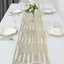 Sequin 12"x108" Table Runner Champagne - Diamond Glitz Design