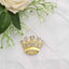 Rhinestone Metal Crown Sash Band Buckle Gold - Glittering Tiara Accent for Weddings & Special Occasions 2"