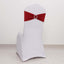 5 Pack Chair Sashes Shimmer Tinsel Spandex 5"x12" with Silver Rhinestone Buckles Red - Stylish Chair Bands