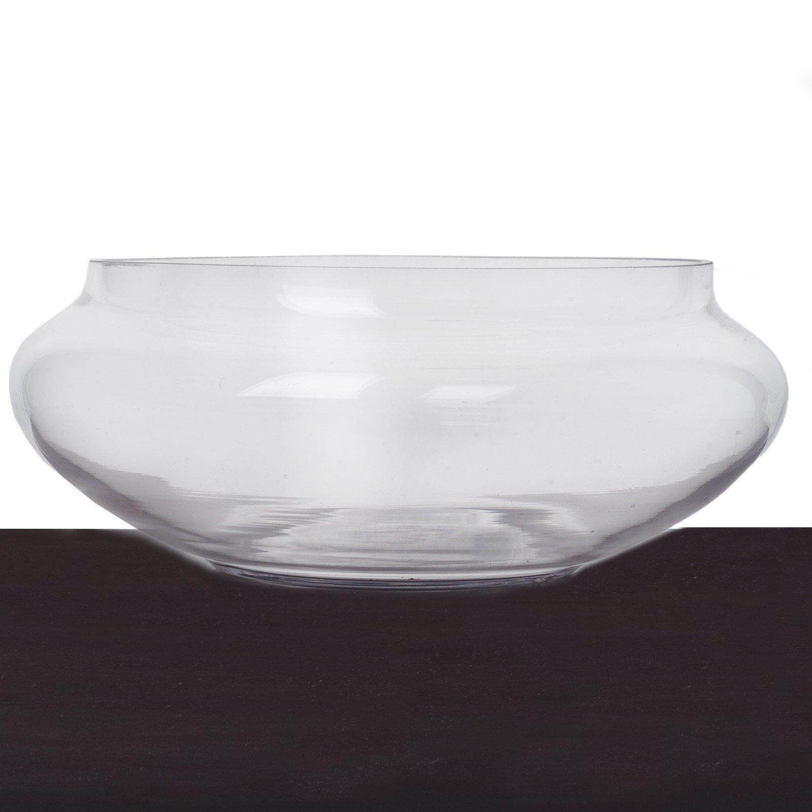 Glass Floating Candle Bowl Multi - Purpose Design - Table Centerpiece for Decor 10" - Linen Luxes