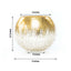 Glass Flower Vase Gold Foiled Crackle Bubble - Stylish Centerpiece for Events 4.5" - Linen Luxes