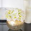 Glass Flower Vase Gold Foiled Crackle Bubble - Stylish Centerpiece for Events 4.5" - Linen Luxes