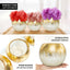 Glass Flower Vase Gold Foiled Crackle Bubble - Stylish Centerpiece for Events 4.5" - Linen Luxes