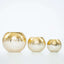 Glass Flower Vase Gold Foiled Crackle Bubble - Stylish Centerpiece for Events 4.5" - Linen Luxes