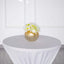 Glass Flower Vase Gold Foiled Crackle Bubble - Stylish Centerpiece for Events 4.5" - Linen Luxes