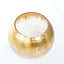 Glass Flower Vase Gold Foiled Crackle Bubble - Stylish Centerpiece for Events 4.5" - Linen Luxes