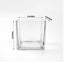 Glass Flower Vase Square Design Heavy Duty Clear - Premium Table Centerpiece for Events 4" - Linen Luxes