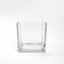 Glass Flower Vase Square Design Heavy Duty Clear - Premium Table Centerpiece for Events 4" - Linen Luxes