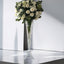Glass Trumpet Floor Vase Reversible Clarinet Style Clear - Decorative Flower Centerpiece for Events 40" - Linen Luxes