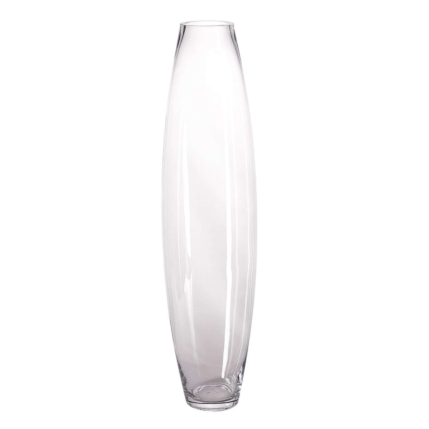 Glass Vase Cylinder Design Tapered Clear - Durable Heavy Duty Flower Centerpiece for Events 31" - Linen Luxes