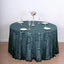Sequin 120" Round Tablecloth Hunter Emerald Green - Seamless Diamond Glitz Table Cover