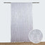 8ftx8ft Silver Geometric Sequin Event Curtain Drapes with Satin Backing, Seamless Opaque Sparkly Backdrop Event Panel in Diamond Glitz Pattern