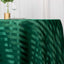 Satin Striped 120" Round Tablecloth Hunter Emerald Green - Silky Smooth Seamless Table Cover