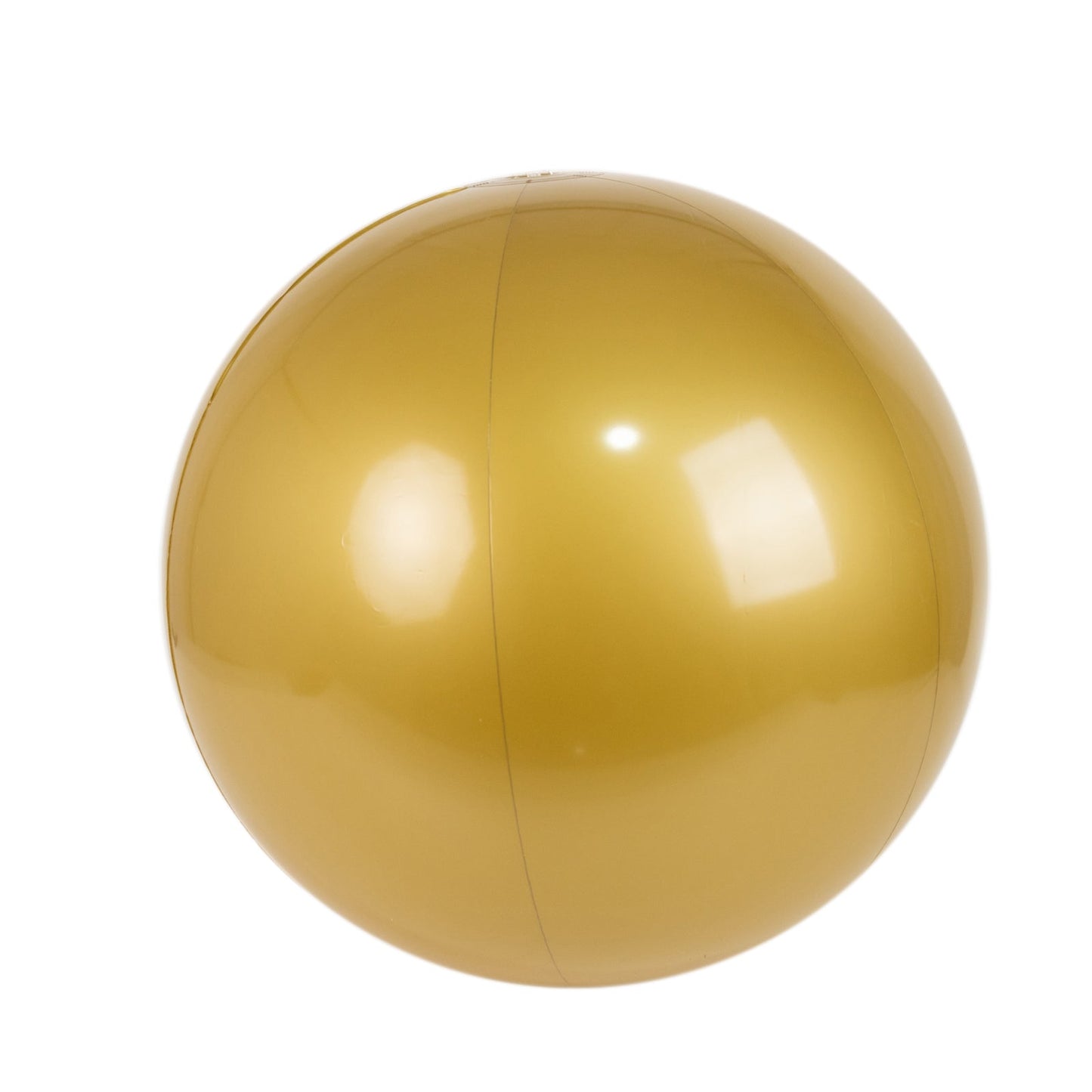 2 Pack 20" Inflatable Gold Decorative Balls - Round Vinyl Pool and Party Balls, Lightweight & Fun