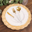 6-Pack Acrylic Round Charger Plates 13" in Metallic Gold with Beaded Sunflower Rim, Plastic Dinner Party Charger Tableware