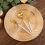 6-Pack Acrylic Round Charger Plates 13" in Metallic Gold with Swirl Rattan Pattern, Farmhouse Plastic Charger Tableware