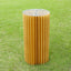 32" Gold Cylinder Display Column Stand, Pillar Pedestal Stand With Top Plate