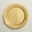 10-Pack Plastic 10" Round Dinner Plates Gold Embossed Scalloped Edge - Chic Disposable Party Plates for Special Occasions & Banquets