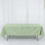 Polyester 60"x102" Rectangle Tablecloth Sage Green with Gold Foil Geometric Pattern - Wrinkle-Resistant & Durable Table Cover