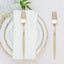 24-Pack Plastic Forks with Gold Glitter - Disposable Silverware Cutlery for Events