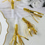 24 Pack Party Horn Noisemakers with Tassels - 7" Gold Metallic Fringed Blowouts for Events and Gatherings - Plastic & Foil Design