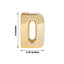 Shiny Ceramic Vase Letter "D" Gold Plated - Chic Bud Planter Pot for Events & Decor 6"