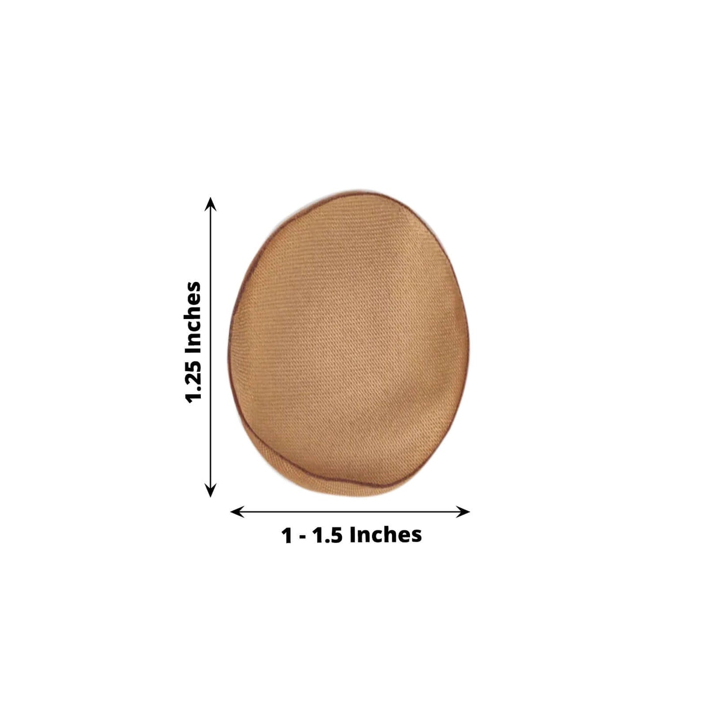 400-Pack Rose Petals Life-Like Flower Confetti Gold Matte Silk Round - Perfect for Event Tables 2"