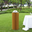 40" Gold Cylinder Display Column Stand, Pillar Pedestal Stand With Top Plate