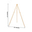 65" Heavy Duty Gold Metal Easel Stand - Portable and Adjustable Tripod for Wedding Signs, Posters, and Art