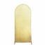 5ft Champagne Shimmer Tinsel Spandex Chiara Backdrop Stand Cover For Fitted Round Top Wedding Arch