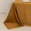Lamour Satin 90"x132" Rectangle Tablecloth Gold - Soft & Silk-Like Seamless Table Cover for Weddings & Parties