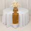 Lamour Satin 12"x108" Table Runner Gold - Smooth & Lustrous Wedding Decor