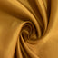 Lamour Satin 120" Round Tablecloth Gold - Seamless Table Cover with Soft Tempered Sheen for Upscale Gatherings