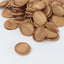 400-Pack Rose Petals Life-Like Flower Confetti Gold Matte Silk Round - Perfect for Event Tables 2"