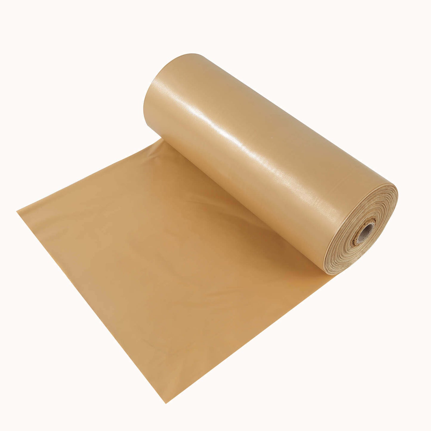 Plastic Table Cover Roll Gold with Slide Cutter - Customizable Disposable Tablecloth Roll 54"x300ft